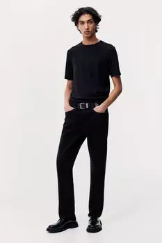 Джинсы свободного кроя HM черного цвета 2930