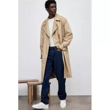 Джинсы свободного кроя HM темно-синего цвета 3030