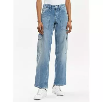 Джинсы Tommy Jeans Sophie DW0DW17553 синий Straight Fit 25/30