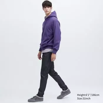 Джинсы узкого кроя UNIQLO с эластичной кромкой Navy/28inch