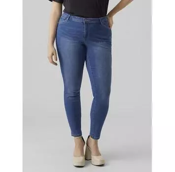 Джинсы Vero Moda Curve Fanya 10287061 синий Slim Fit 52/32