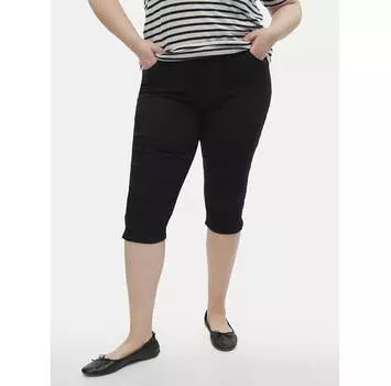 Джинсы Vero Moda Curve Spodnie capri Cjune 10303171 черный Slim Fit 50