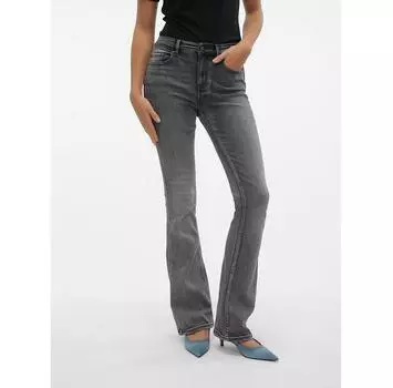 Джинсы Vero Moda Flash 10303196 серый Flared Fit L/32