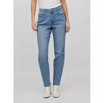 Джинсы Vila Naomi 14080230 синий Mom Fit 40