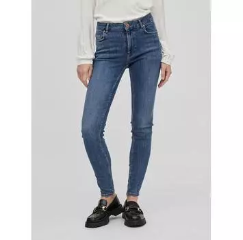 Джинсы Vila Sarah 14082132 синий Skinny Fit XS/30