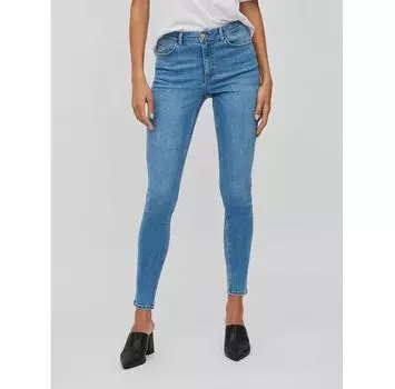 Джинсы Vila Sarah 14084766 синий Skinny Fit XXL/30