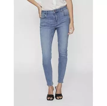Джинсы Vila Sarah 14094341 синий Skinny Fit XS