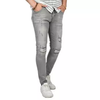 Джинсы зауженного кроя с рваными краями DeepSEA Laser Cut 2406552