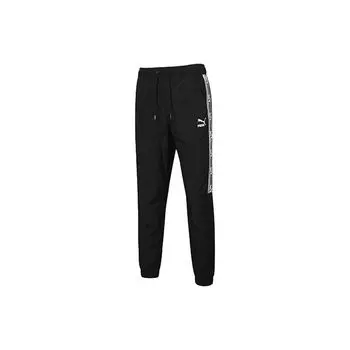 Джоггеры Puma Stretch Logo на шнурке Брюки унисекс Черный 530693-01 L