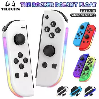 Джойстик-переключатель для Nintendo Switch Oled Lite L/R Joy Controller с двойной вибрацией, геймпад для ПК YUZU