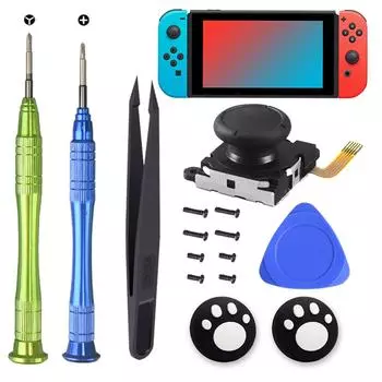 Джойстик с эффектом Холла включает в себя набор для ремонта колпачка джойстика для замены джойстика для Nintendo Switch Joycon/Switch OLED Controller 1 Piece