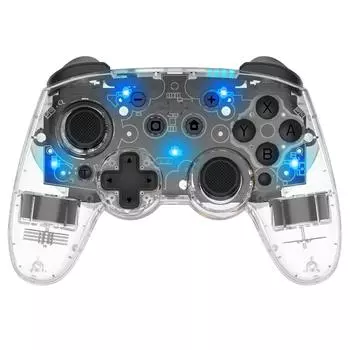 Джойстик Swiitch Pro беспроводной контроллер для Switch/ПК/Android/IOS Witch Turbo, светодиодная подсветка, вибрационное движение, гироскоп, прозрачный