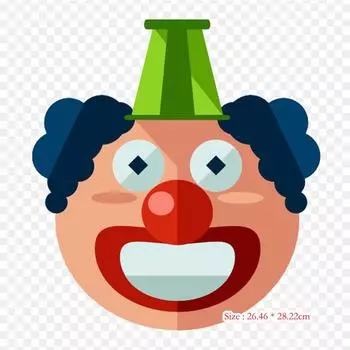 Джокер клоун, термопереносная печать, виниловые нашивки, наклейки для одежды, аппликации «сделай сам», моющиеся нашивки