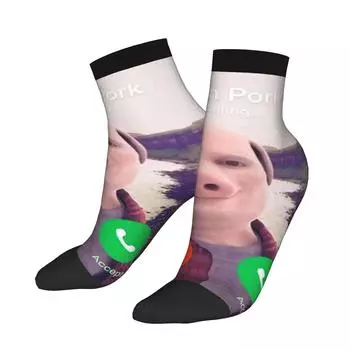 Джон порк звонит Носки Зимние Чулки Ретро Мужские Мягкие Носки Дизайн Скейтборд Нескользящие Носки S