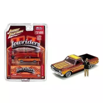 Джонни Молния 1/64 chevrolet el camino 1965 lowrider С фигуркой Lowriders Chevy El Camino мини-автомобиль [продукт]