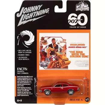 Джонни Молния 1/64 машина Бонда AMC Hornet 1974 красный Hornet 007 Человек с золотым пистолетом мини-машина