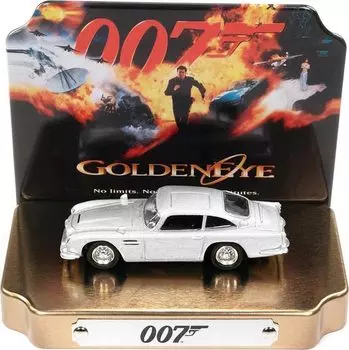 Джонни Молния Джеймс Бонд Aston Martin DB5 Silver JLSP306 1/64 007 Goldeneye [Предмет] серебряный