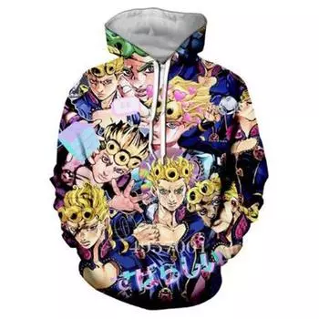 Джорно Джованна Невероятные приключения ДжоДжо VENTO AUREO (Золотой ветер) Майка с винтажным дизайном Футболка/толстовки/жилет S