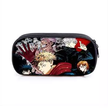 Джудзюцу Кайсэн Пенал Коробка Студенты Аниме Пенал Канцелярские товары Хранение Сумка для макияжа 14