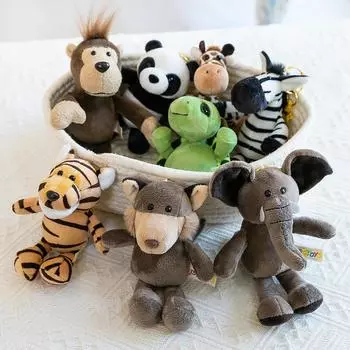 Джунгли Животное Плюшевая Кукла Подвеска Милый Енот Слон Брелок Подарок 15cm0.05kg олений