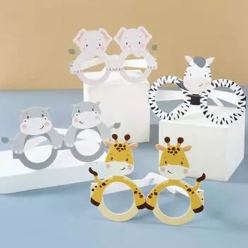 Джунгли Животные Бумага Стекло С Днем Рождения Украшения Для Вечеринки Дети Мальчик Девочка Сафари Тема Декор Вечеринки Дикий Один Детский Душ