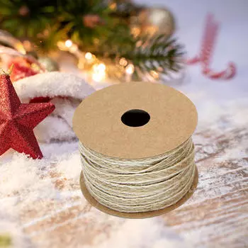 Джутовая лента для рукоделия, деревенские украшения, рулон мешковины из шпагата 394 дюйма для изготовления бантов