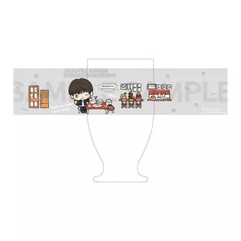 Дзюдзюцу Кайсен Кайтама Тамаори x Санрио Персонажи Ю Хайбара КороКоро Крилин Ретро Стекло 05.