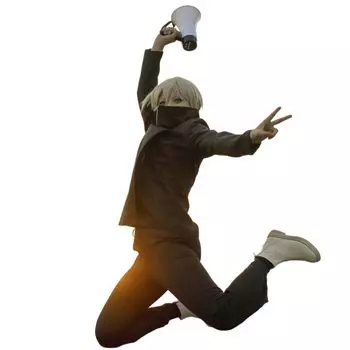 Дзюдзюцу Кайсен Косплей Черный Тоге Инумаки Косплей Костюм Косплей Униформа Хэллоуин Рождественский подарок Фестиваль Тоге [COSPURE] S-2XL (Черный Инумаки,