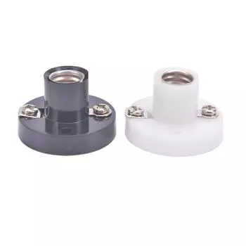 E10 Винтовой держатель Diy Плоские цоколи для ламп Физика Электрические бусины Детали для тестирования чёрный