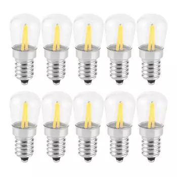 E14 Короткие нитевидные лампы 1.5W AC110V Лампочка люстра потолочный светильник аксессуар теплый белый