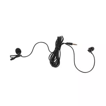 E1 Черный Мини-Клипса для Воротника Микрофон Наушники с Мобильным Телефоном Запись Прямых Трансляций