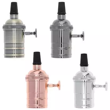 E26 Edison винтажный патрон для лампы, подвесной сменный патрон для лампы для освещения своими руками/промышленный/декоративный розового золота