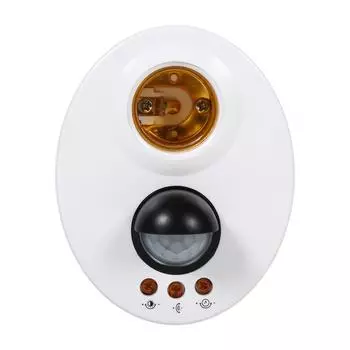 E27 110-250 В Индукция человеческого тела Автоматический ИК Инфракрасный датчик Светильник Цоколь Держатель Лампы