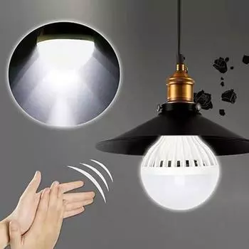 E27 3W Smart PIR Инфракрасный датчик движения Звуковой датчик Автоматическая светодиодная лампочка 3W