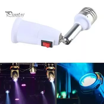 E27 Адаптер-удлинитель для патрона лампочки, универсальный, простой в установке, сгибаемый на 180 градусов, регулируемый патрон лампы белый