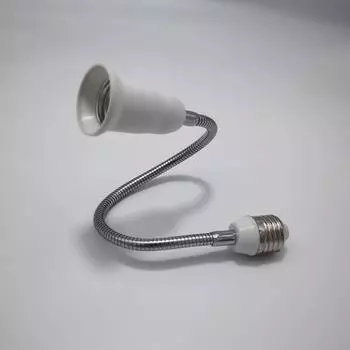 E27 Адаптор расширения, гибкий черный, Enchufe De Bombilla, светодиодный конвертер, переносная лампа, Портальные лампы-бомбилы