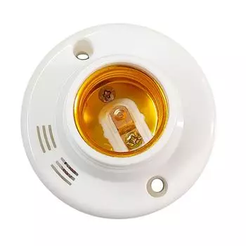 E27 Base PIR датчик движения настенный держатель лампы гнездо светодиодный AC220V автоматический инфракрасный датчик человеческого тела PIR лампочка свет 1 pc