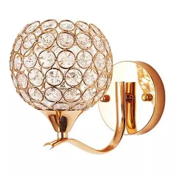 E27 Бра хрустальный настенный светильник простой и креативный прикроватный настенный светильник для спальни хрустальные светильники для домашнего освещения декоративная лампа