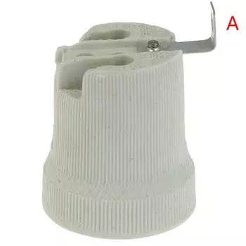 E27 Ceramic Screw Base High Temperature Resist Socket Light Bulb Holder Adapter 40.8*56*40.6mm