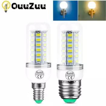 E27 E14 B22 G9 GU10 Светодиодная лампа кукурузы 24 36 48 56 69 72 светодиода SMD 5730 220 В Лампада Светодиодная лампа Люстра Свеча Светодиодная лампа Bombilla