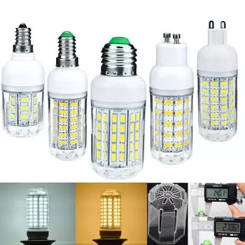 E27 E14 Светодиодная кукурузная лампа 24LED - 96LEDs AC 220V 5730 SMD Light Lamp Высокая яркость E27 24LEDs холодный белый