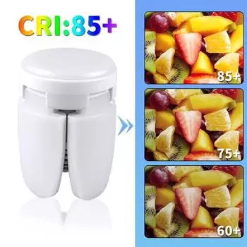 E27 LED Bulb Foldable Garage Fan-shaped Leaf Light Indoor Lighting 110V White Warm-white Optional For Home Living Room Light