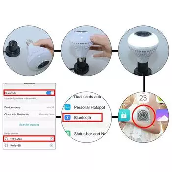 E27 LED сценический световой эффект DJ диско свет RGBW лампа музыкальный проигрыватель диммируемая лампа Bluetooth музыкальный динамик звуковая коробка огни для вечеринок