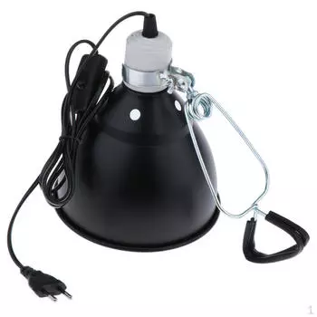 E27 Рептилия, черепаха, ящерица, террариум, керамический держатель для лампы с подогревом, черный