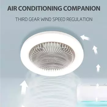 E27 Silent Ceiling Fan 30W Aromatherapy Ceiling Fan with LED Light Remote Control Small Modern Ceiling Fan for Bedroom 85-265V
