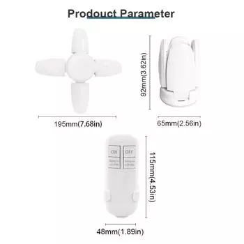 E27 светодиодная лампа с лопастями вентилятора, синхронизирующая лампа AC85-265V, 28 Вт, складная светодиодная лампа, лампада для дома, потолочный светильник с пультом дистанционного управления AC85-265V