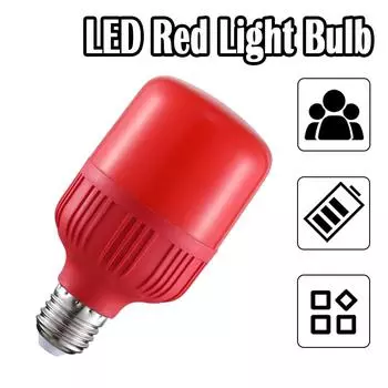 E27 светодиодная лампочка красная фонарь лампа 20w/15w/10w/5w вечеринка энергосберегающая высокая мощность 220v оболочка лампы тип оптовая продажа пластиковая мощность 5W