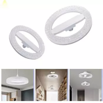 E27 светодиодный потолочный светильник хрустальная люстра 18 Вт 24 Вт круглая энергосберегающая лампа основание спальня прихожая гостиная подвесной светильник кухня декоративный светильник 18W-White light