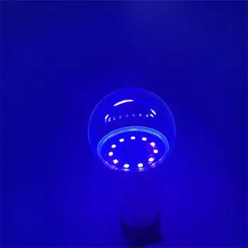 E27 УФ светодиодная лампа 9 Вт фиолетовая прозрачная лампочка для вечеринки, дома с привидениями, Хэллоуина, флуоресцентные атмосферные декоративные огни 1 pc bulb