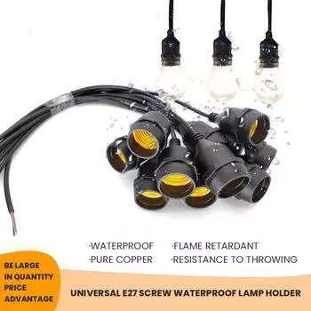 E27 Уличный водонепроницаемый колпачок для лампы светодиодный фонарь из чистой меди водонепроницаемый и устойчивый к падениям Пламя лампа декоративная лампа для фермерского двора